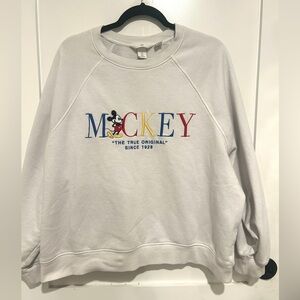 H&M x MICKEY Mickey Mouse Embroidered Sweatshirt SIZE MEDIUM